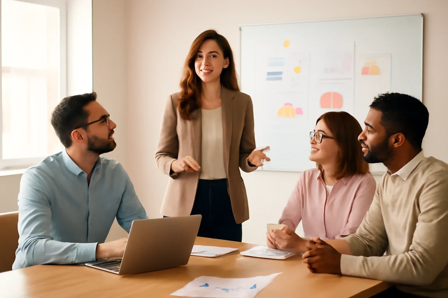 Branding in Iowa strategy meeting with a modern digital marketing team