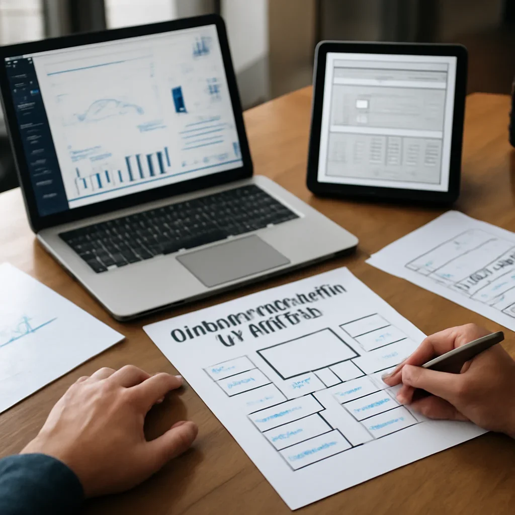 Digital Marketing in Kansas planning materials and performance review workspace