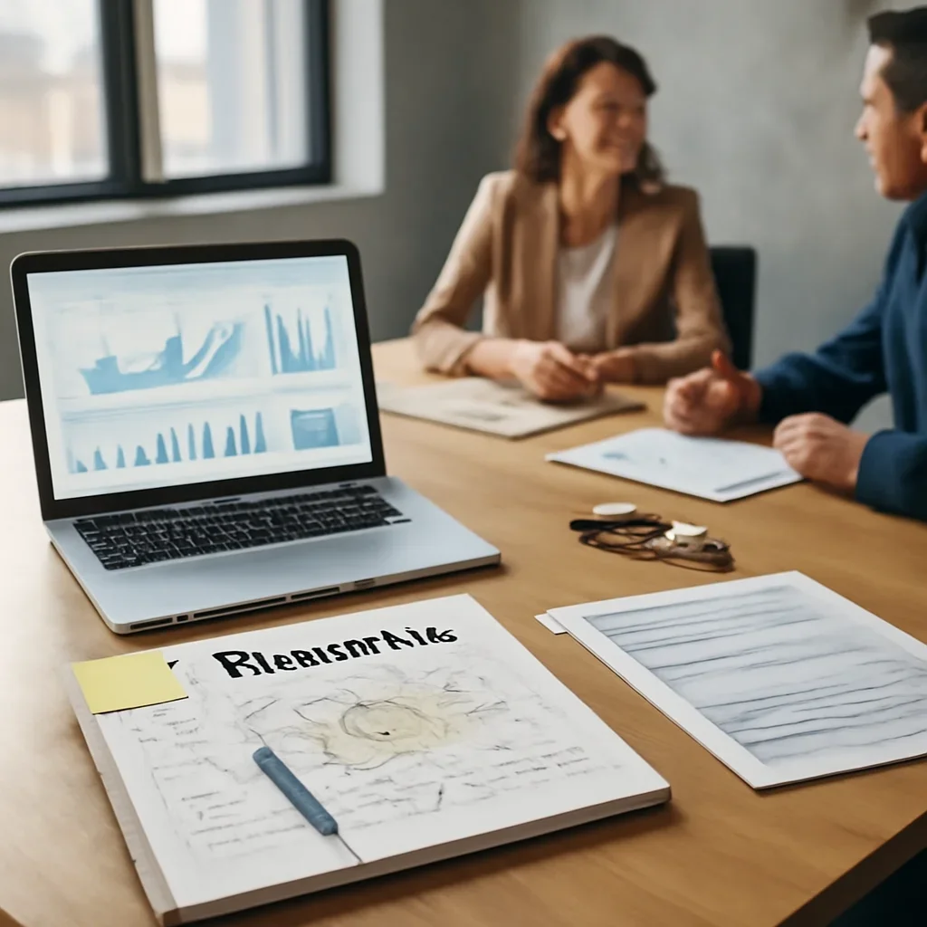 Branding in Las Vegas, NV planning materials and performance review workspace