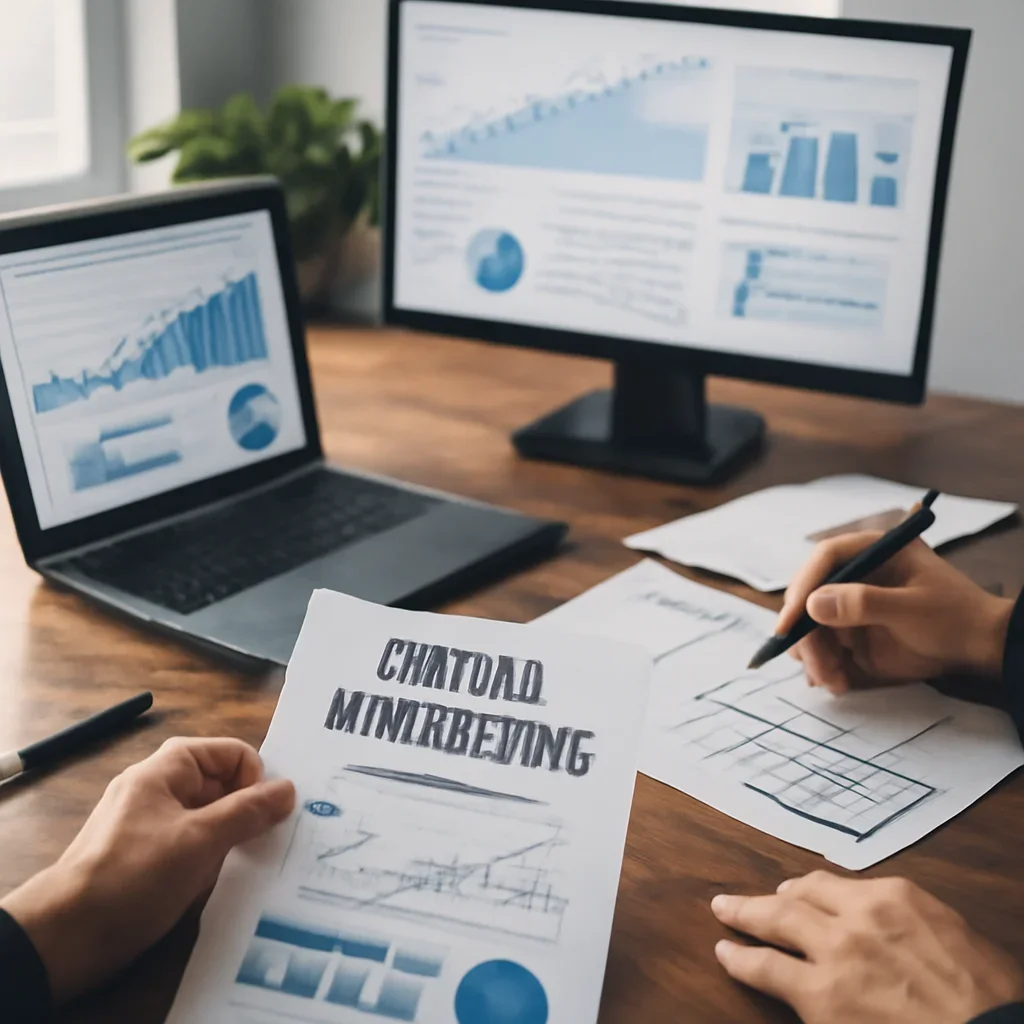 Digital Marketing in Las Vegas, NV planning materials and performance review workspace