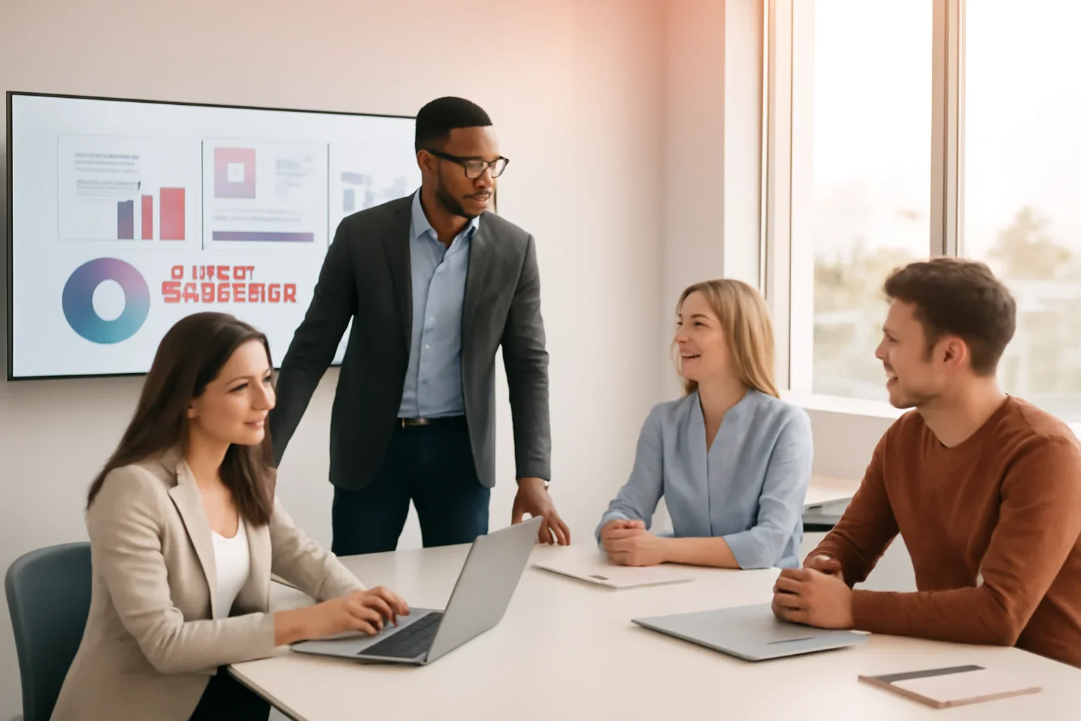 Digital Marketing in Los Angeles, CA strategy meeting with a modern digital marketing team