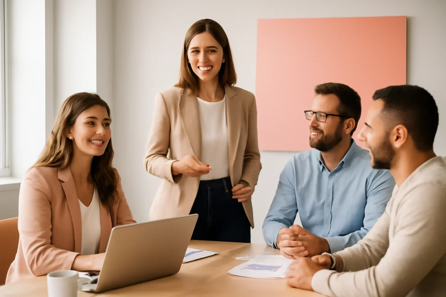 Branding in Maine strategy meeting with a modern digital marketing team