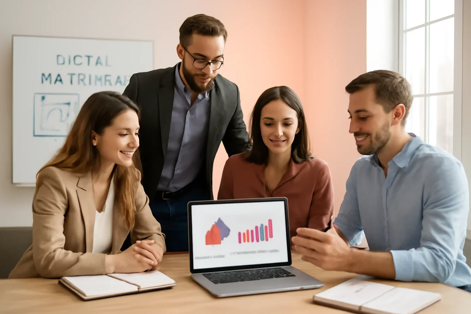 Digital Marketing in Maine strategy meeting with a modern digital marketing team