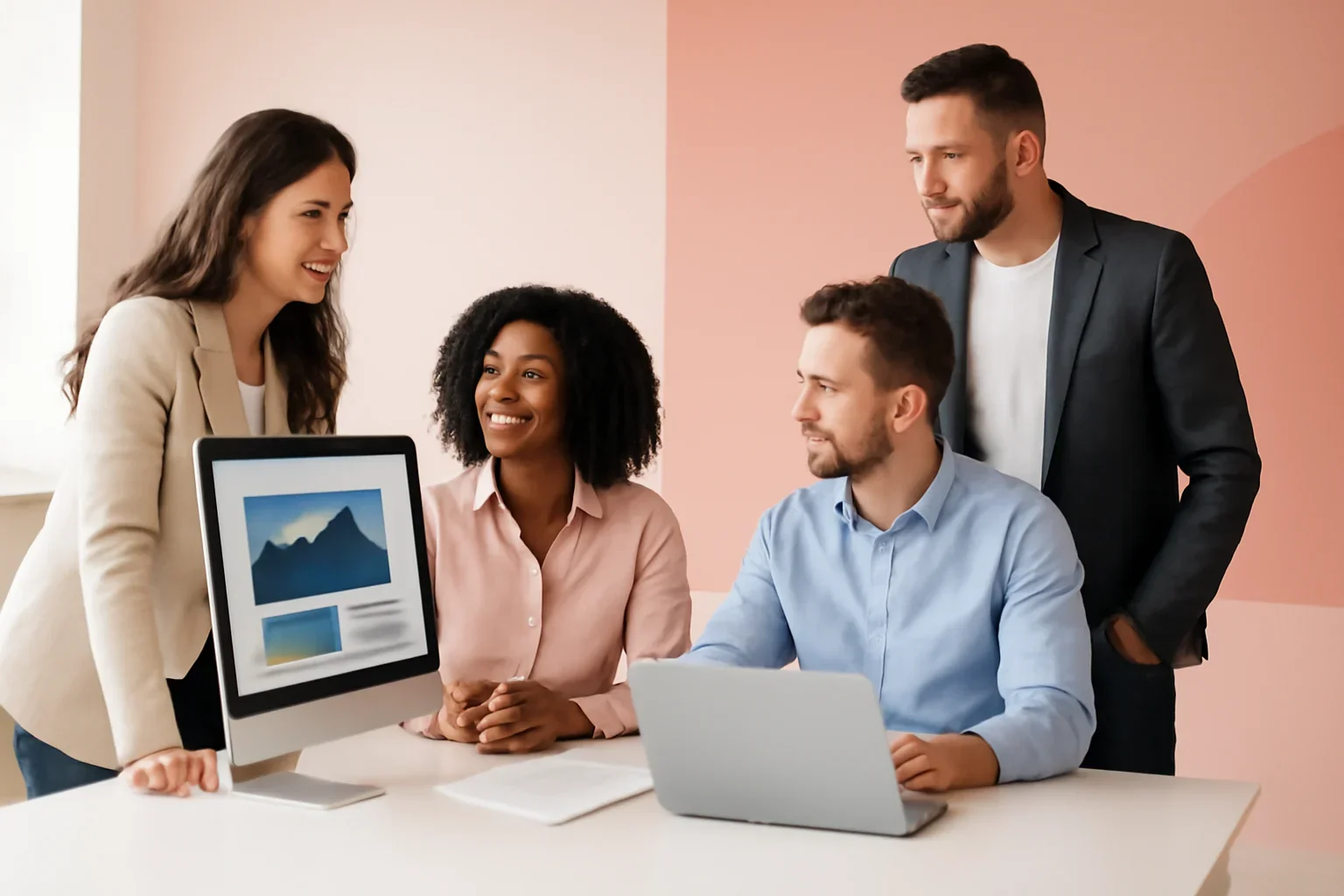 Web Design in Massachusetts strategy meeting with a modern digital marketing team