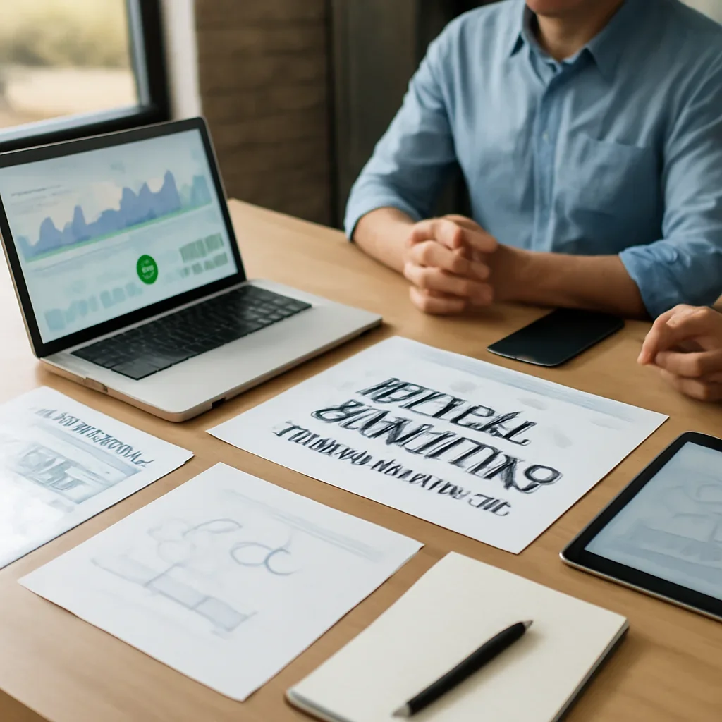 Digital Marketing in Minneapolis, MN planning materials and performance review workspace