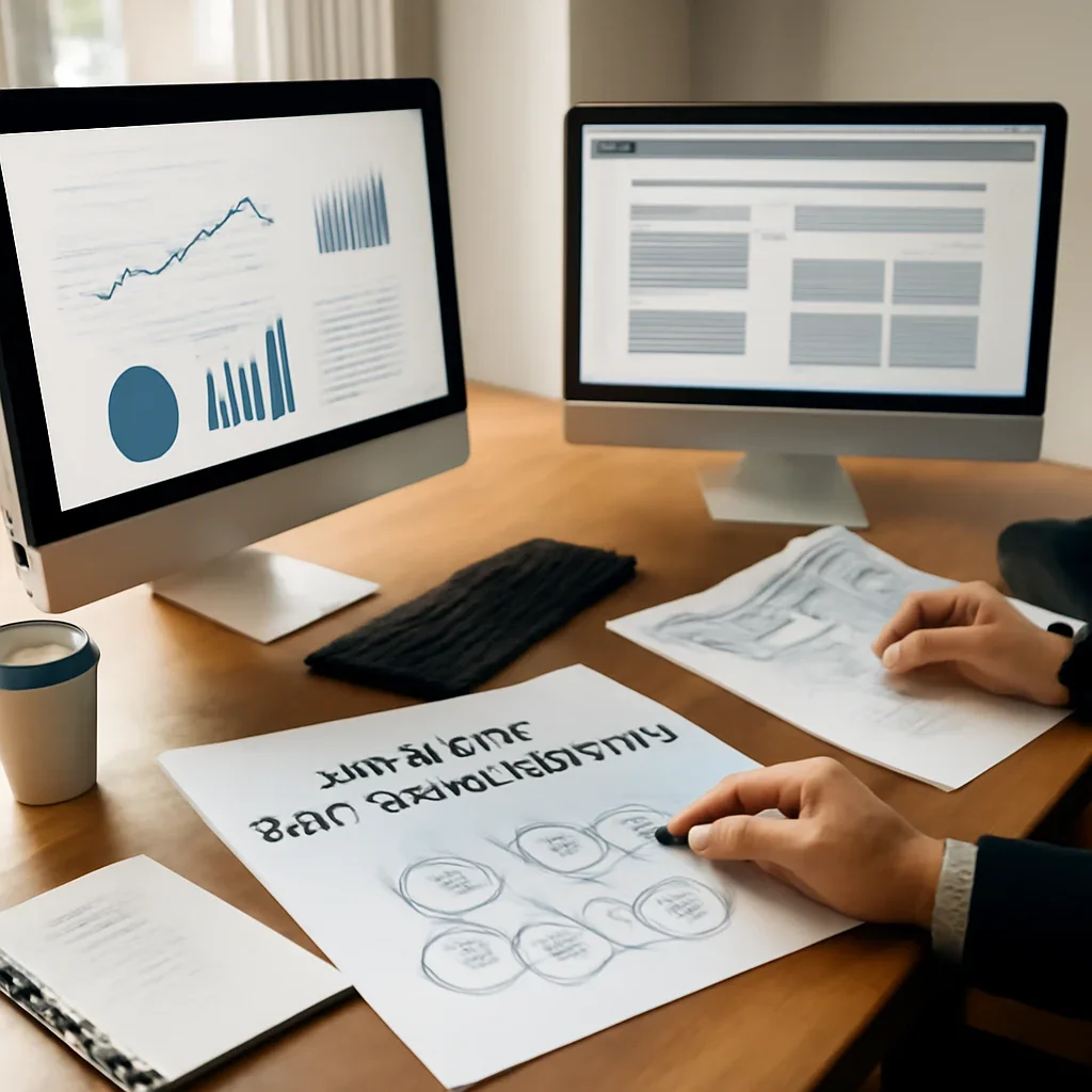 Branding in Mississippi planning materials and performance review workspace