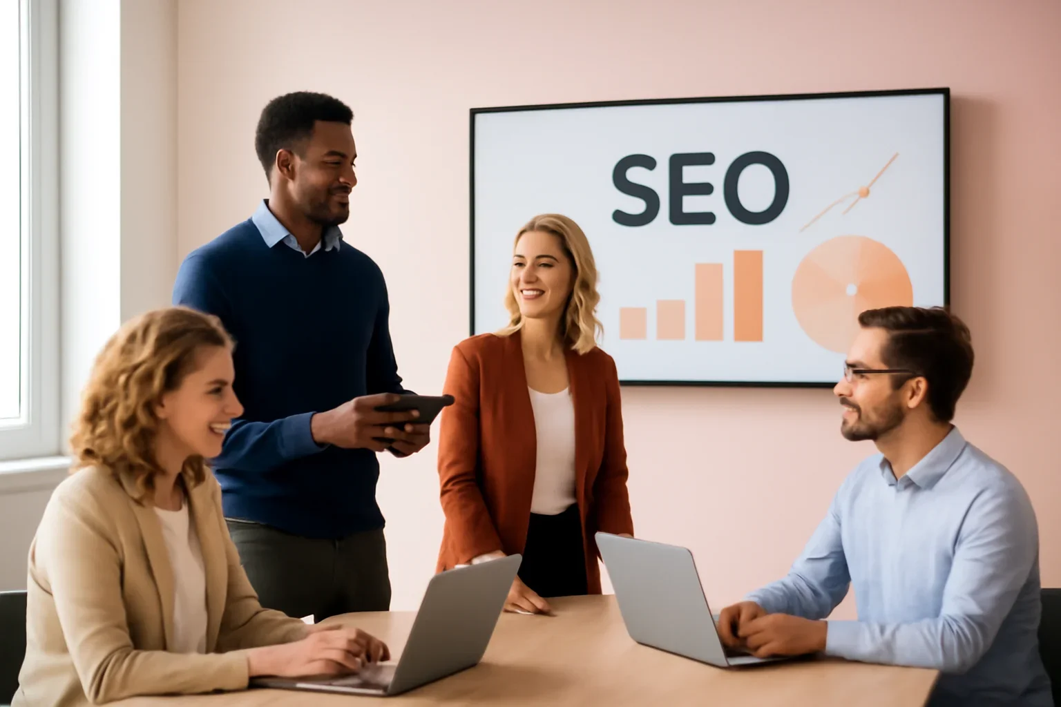 SEO in Missouri strategy meeting with a modern digital marketing team
