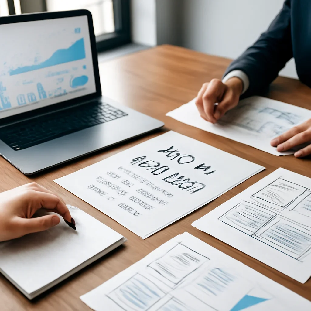 SEO in Missouri planning materials and performance review workspace