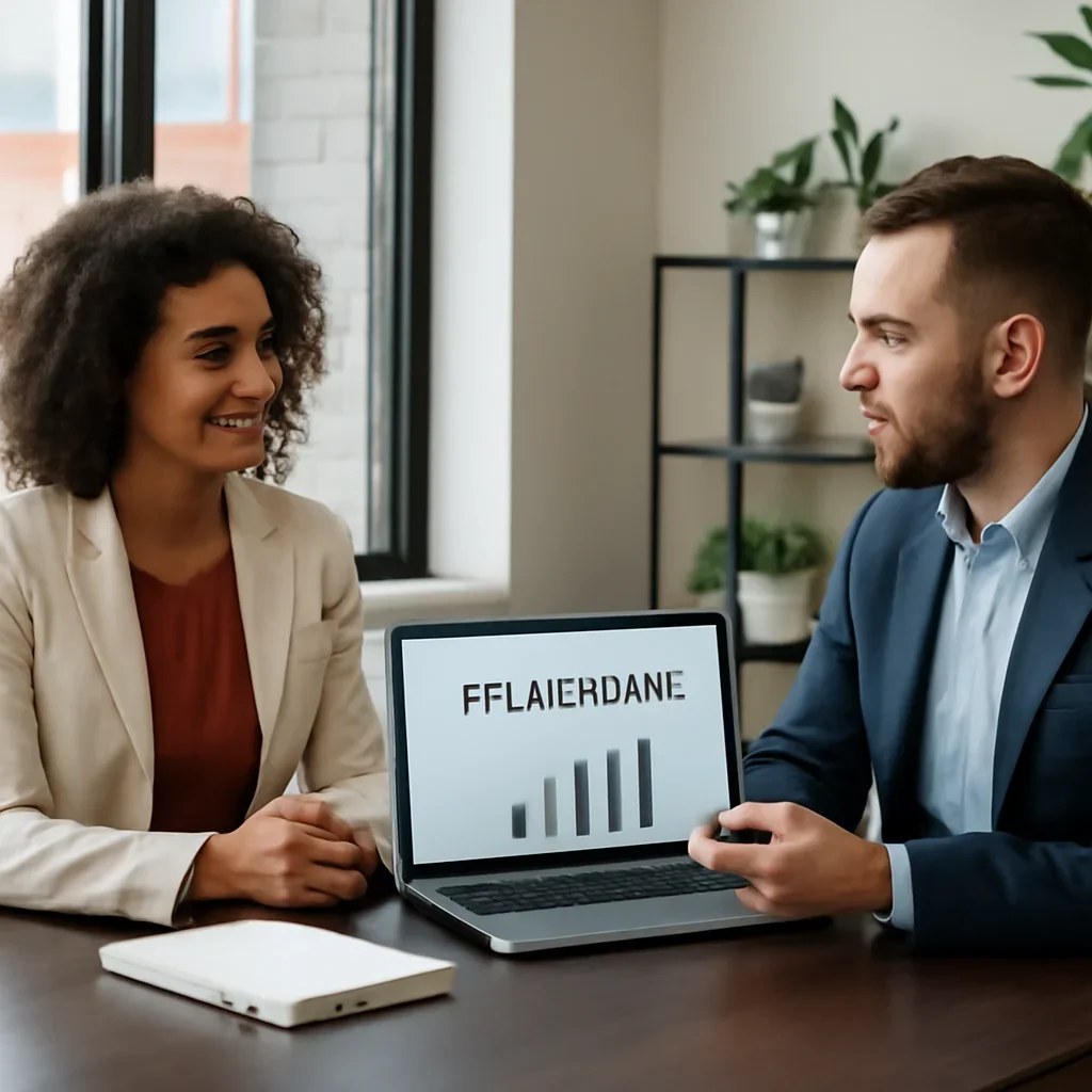 Business owner discussing Branding in Nashville, TN growth goals with a consultant