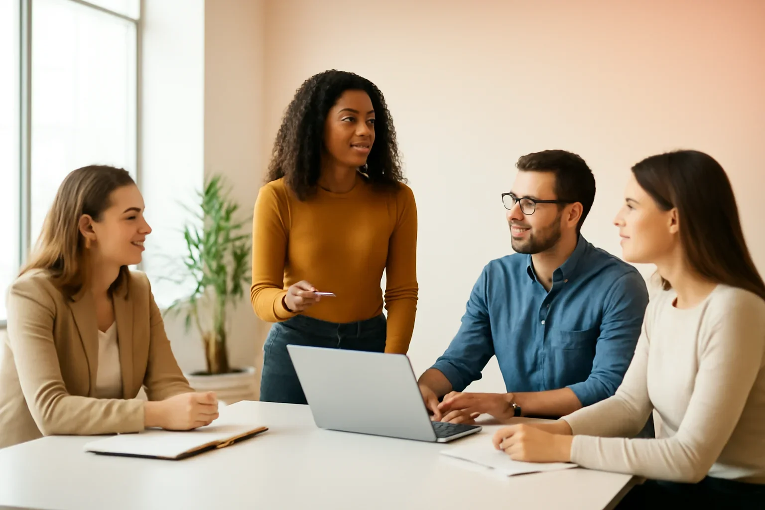 SEO in Nebraska strategy meeting with a modern digital marketing team