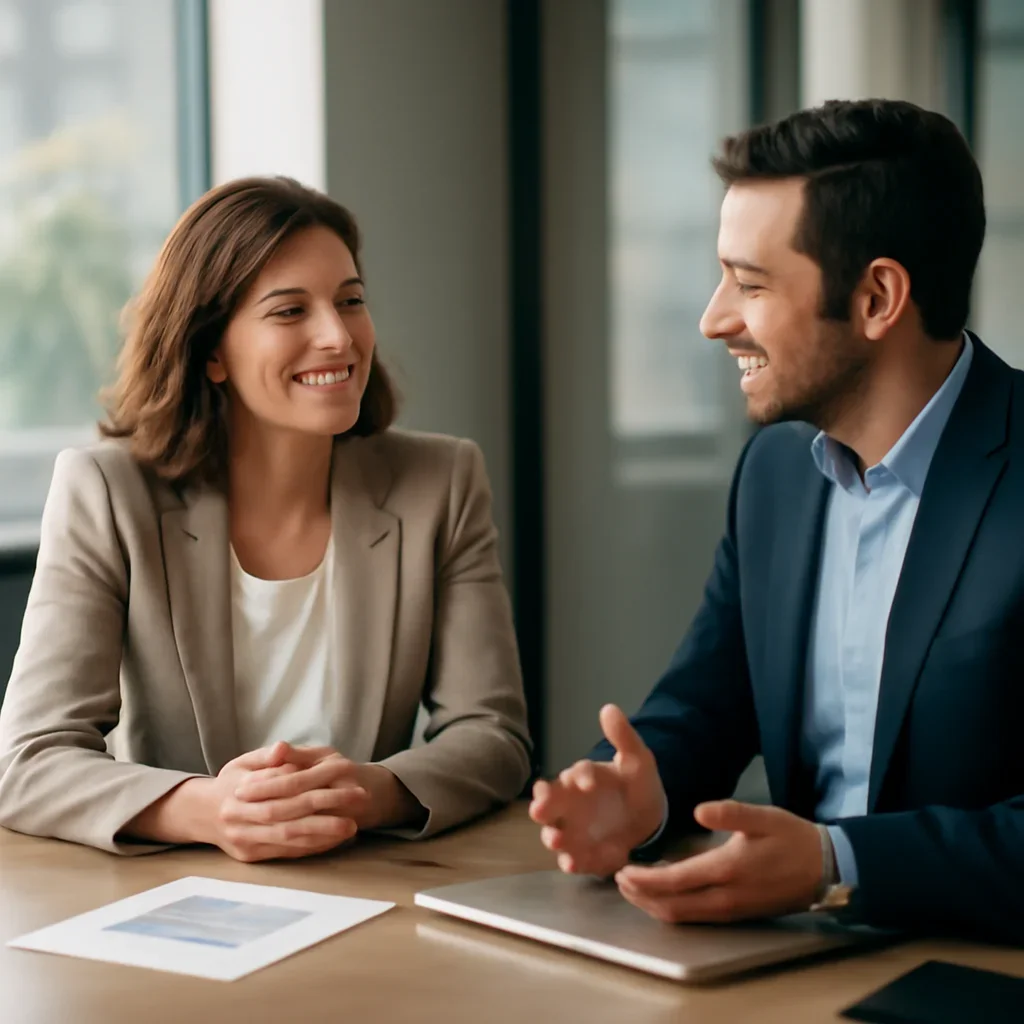 Business owner discussing Web Design in Nevada growth goals with a consultant