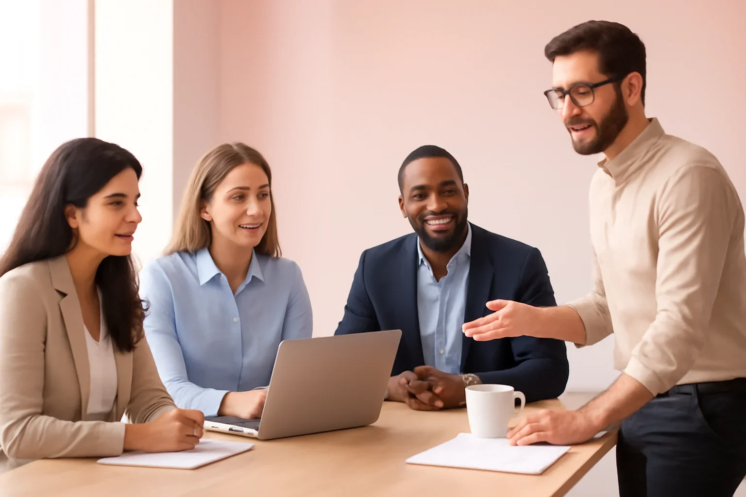 SEO in New Jersey strategy meeting with a modern digital marketing team