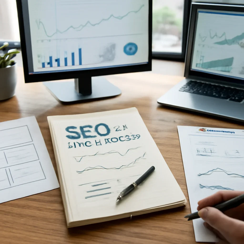 SEO in North Carolina planning materials and performance review workspace
