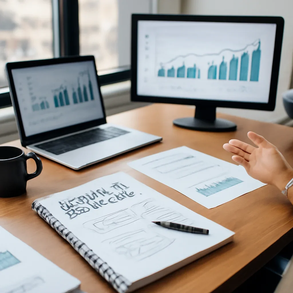 Branding in North Dakota planning materials and performance review workspace