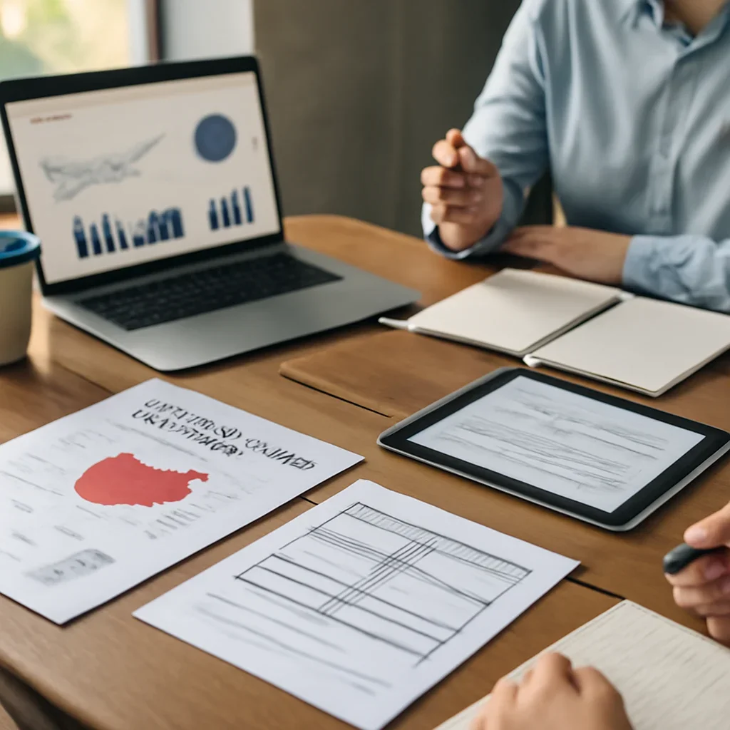 Branding in Ohio planning materials and performance review workspace