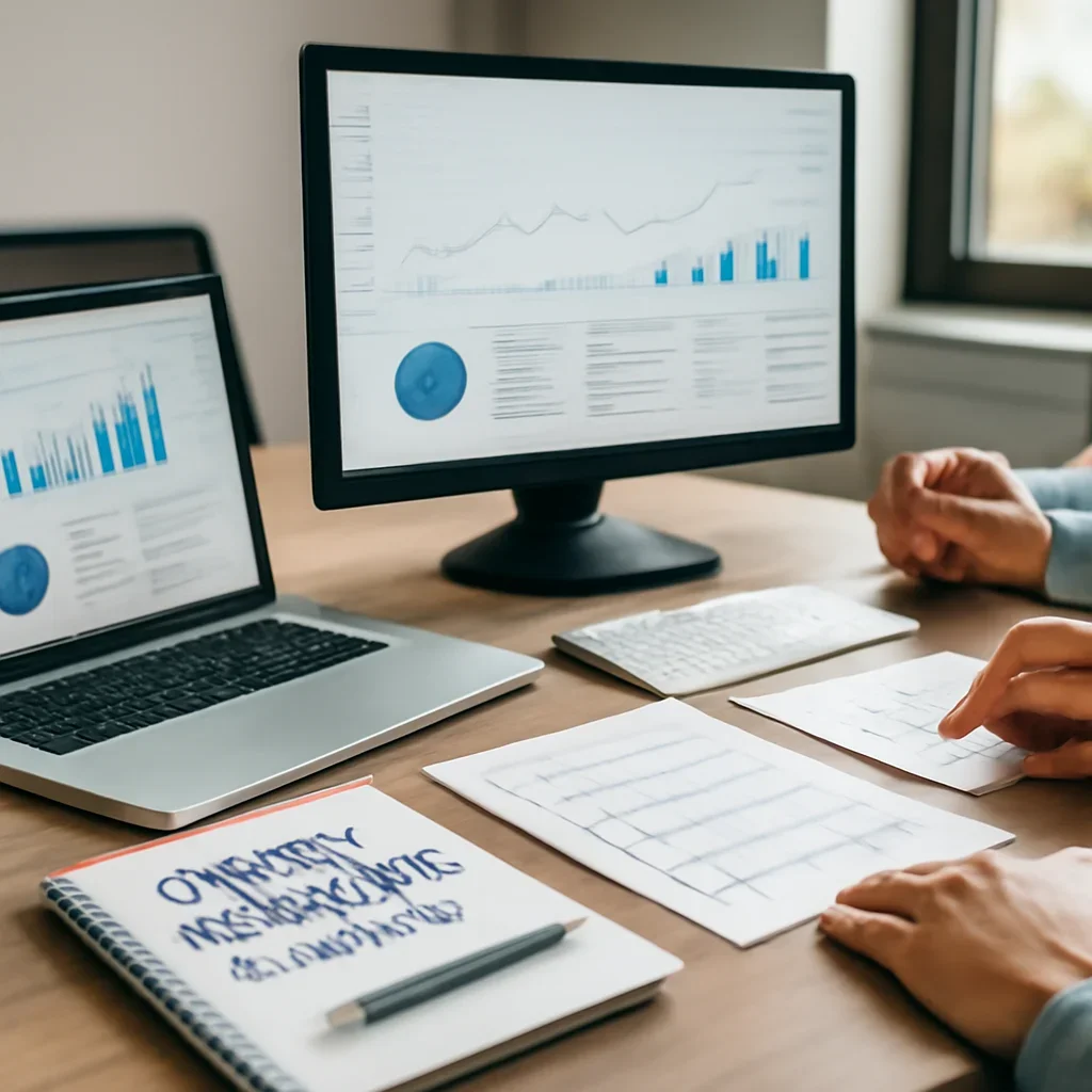 Digital Marketing in Orlando, FL planning materials and performance review workspace