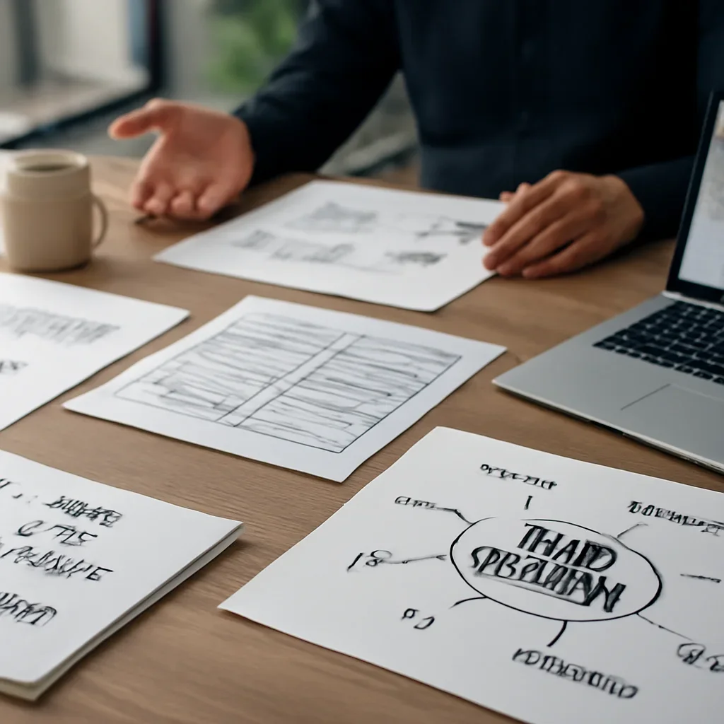 Web Design in Phoenix, AZ planning materials and performance review workspace