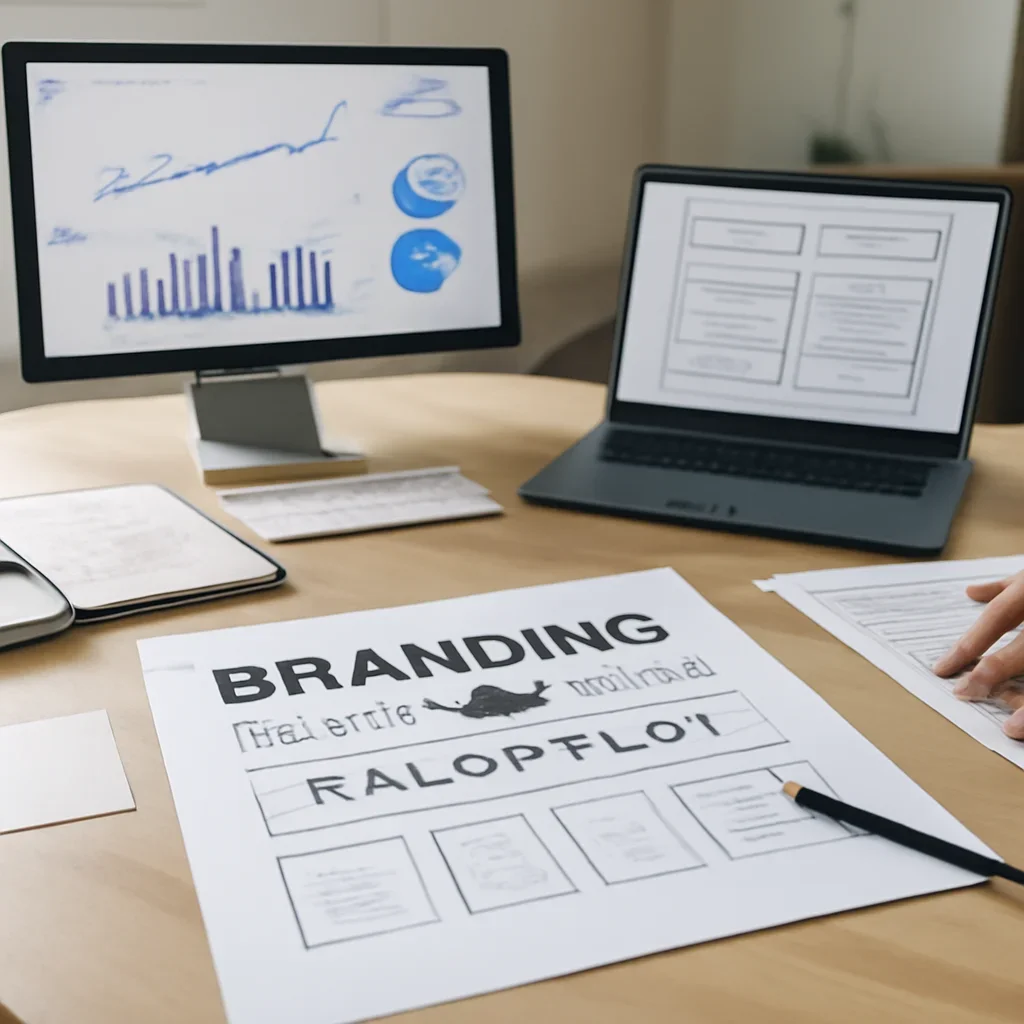 Branding in Raleigh, NC planning materials and performance review workspace