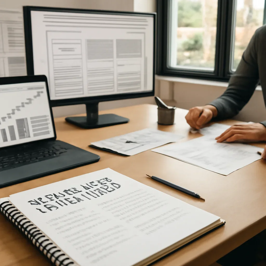 Branding in Rhode Island planning materials and performance review workspace