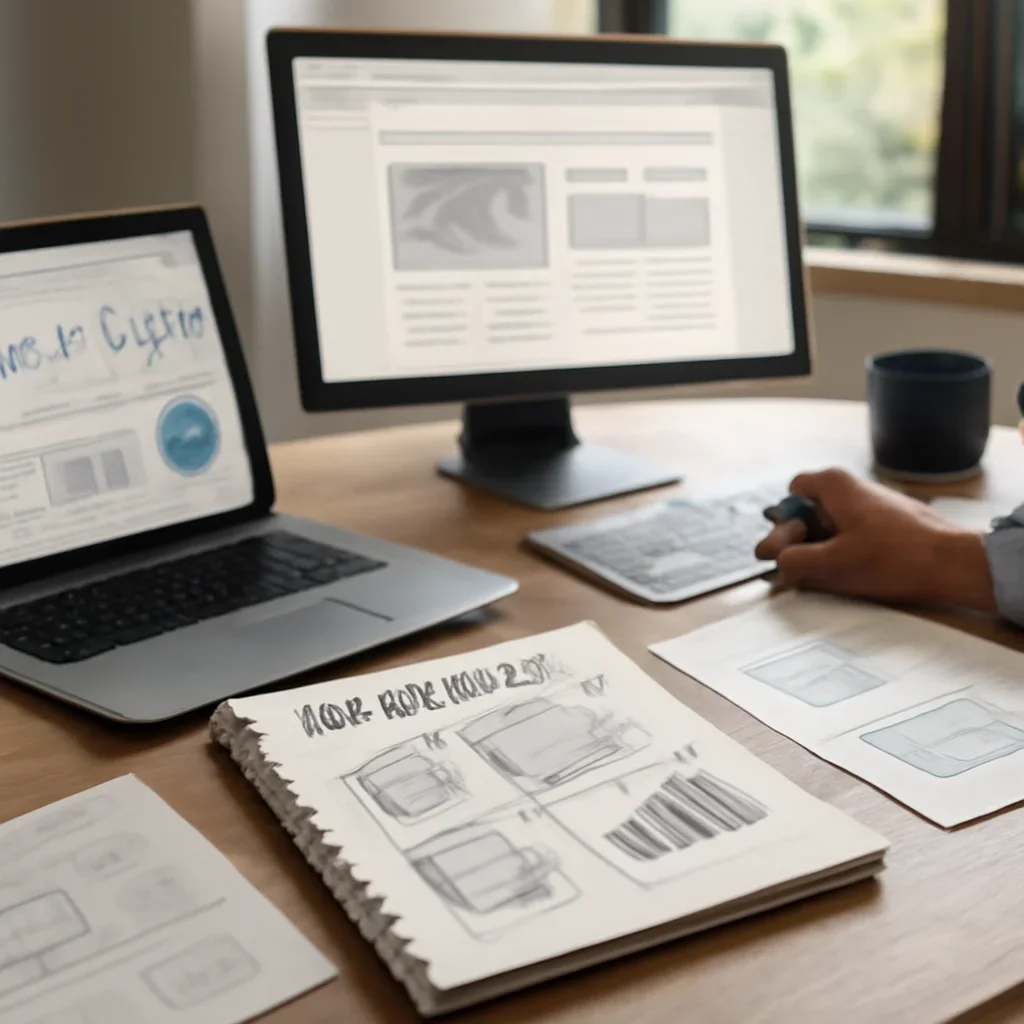 SEO in Rhode Island planning materials and performance review workspace