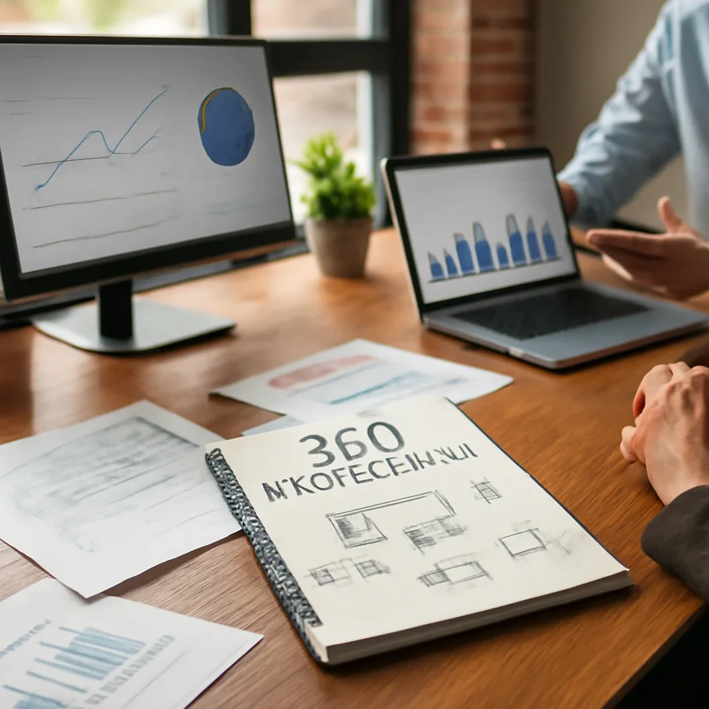 SEO in Richmond, VA planning materials and performance review workspace