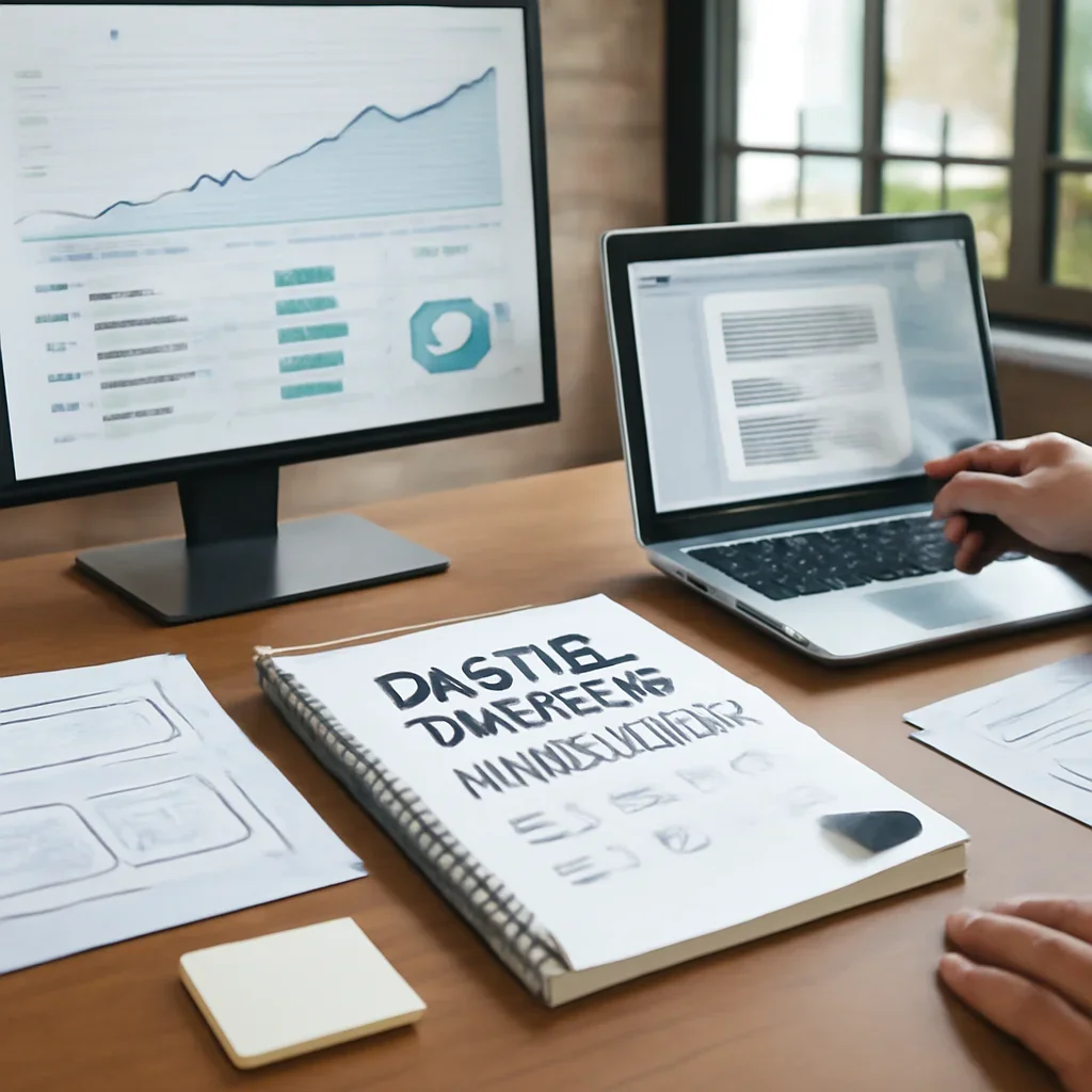 Digital Marketing in San Antonio, TX planning materials and performance review workspace