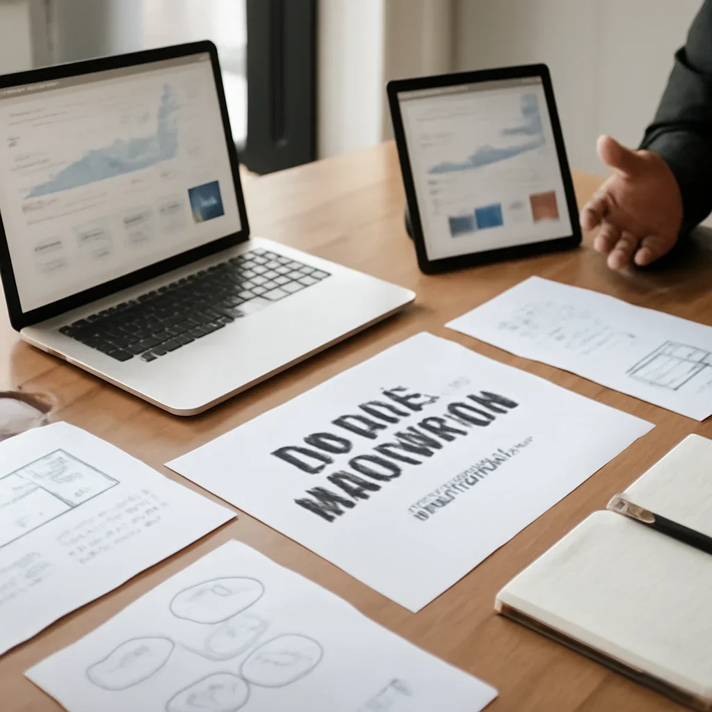 Digital Marketing in San Diego, CA planning materials and performance review workspace