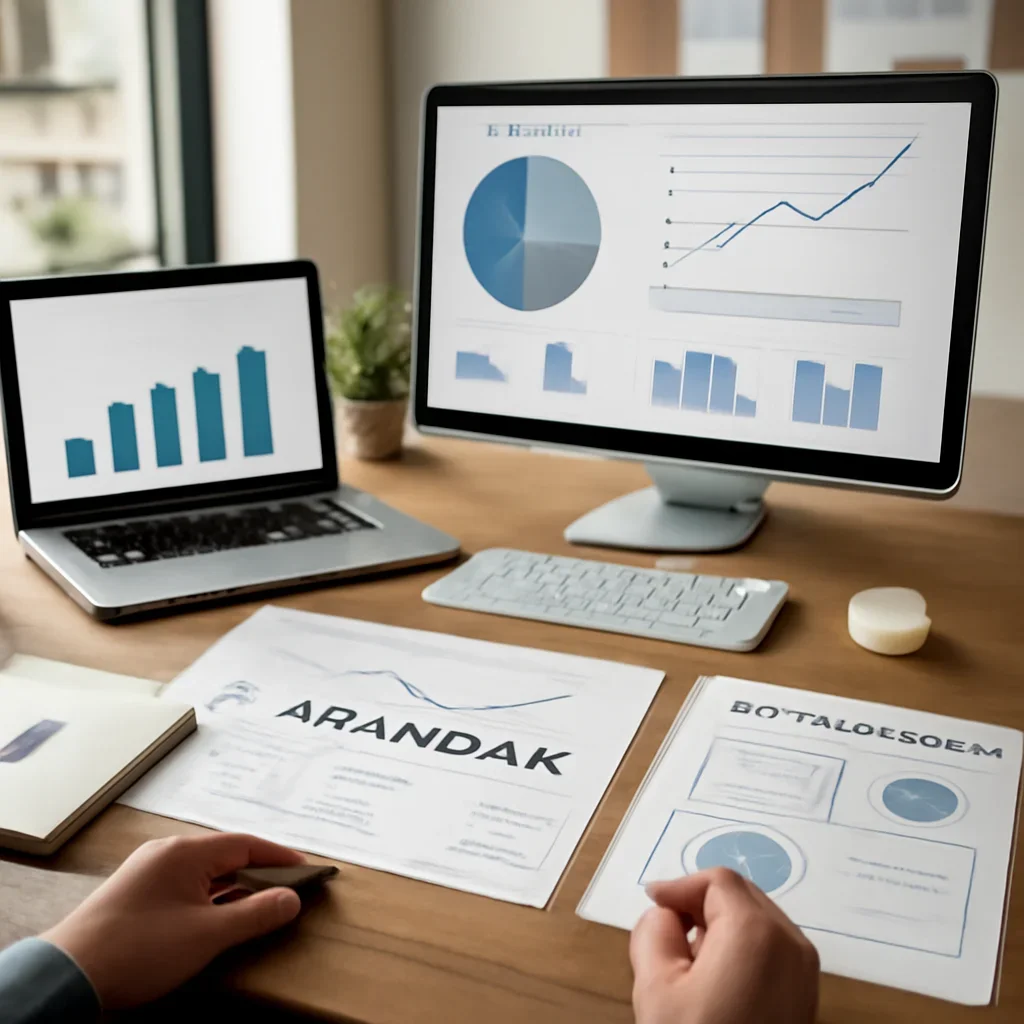 Branding in San Francisco, CA planning materials and performance review workspace
