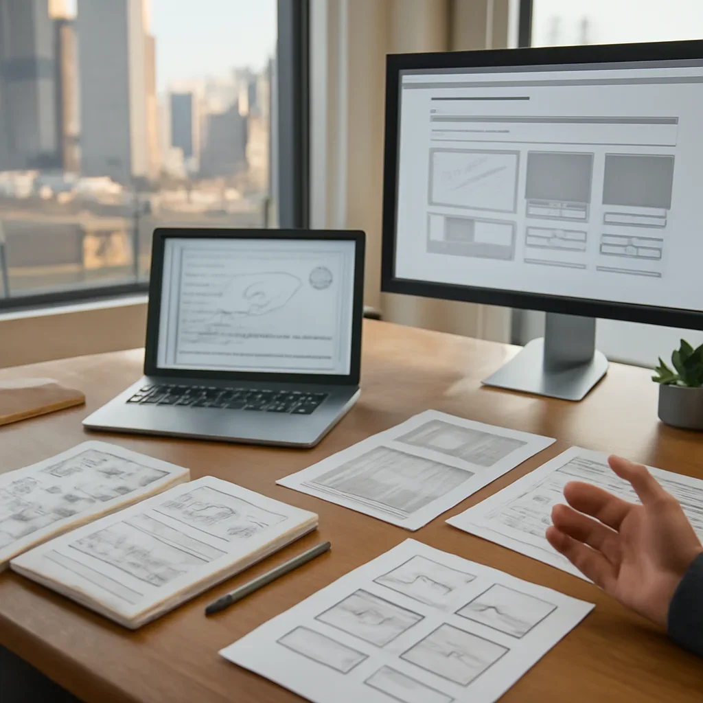 Digital Marketing in San Francisco, CA planning materials and performance review workspace