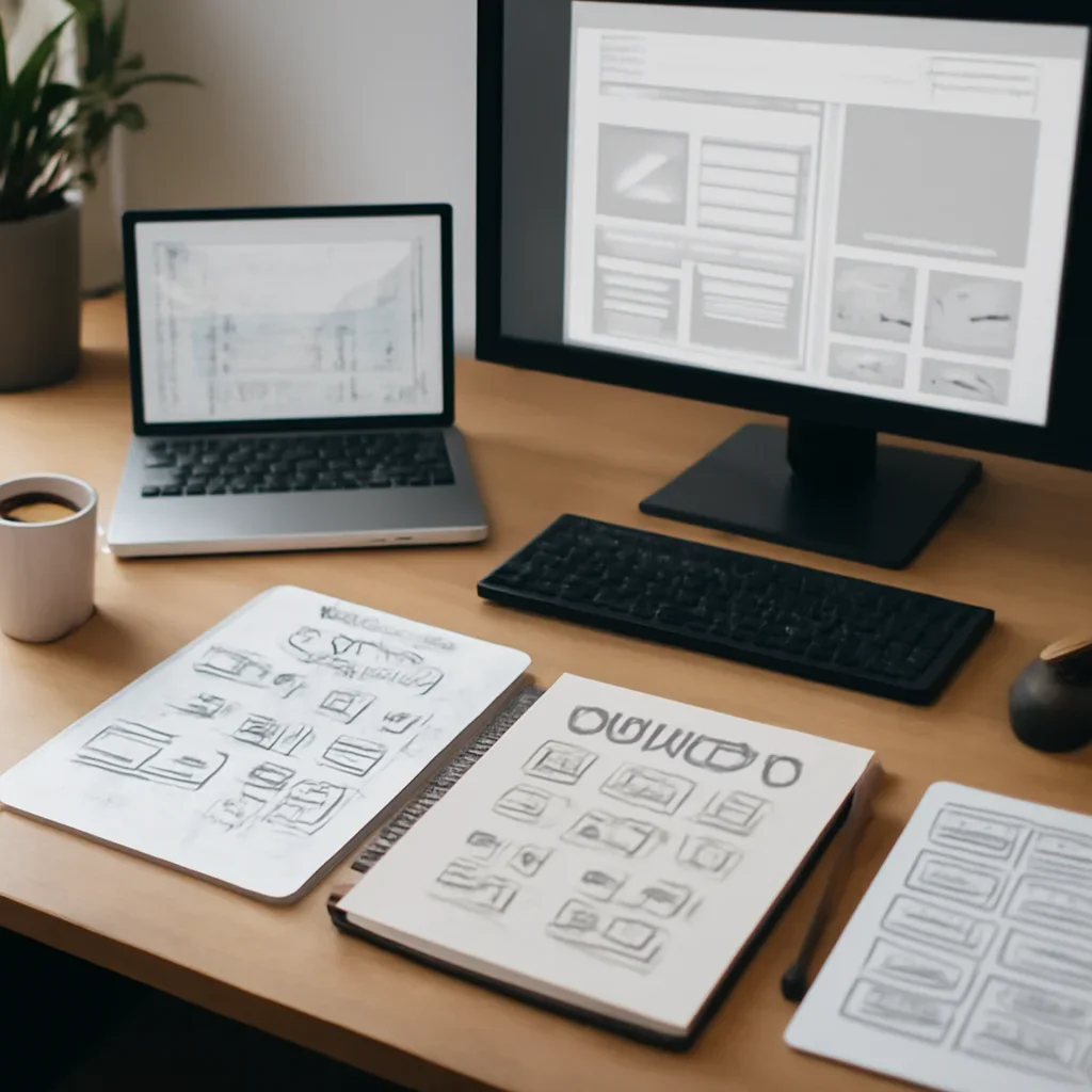 Branding in San Jose, CA planning materials and performance review workspace
