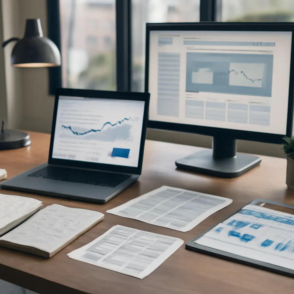 Web Design in Seattle, WA planning materials and performance review workspace