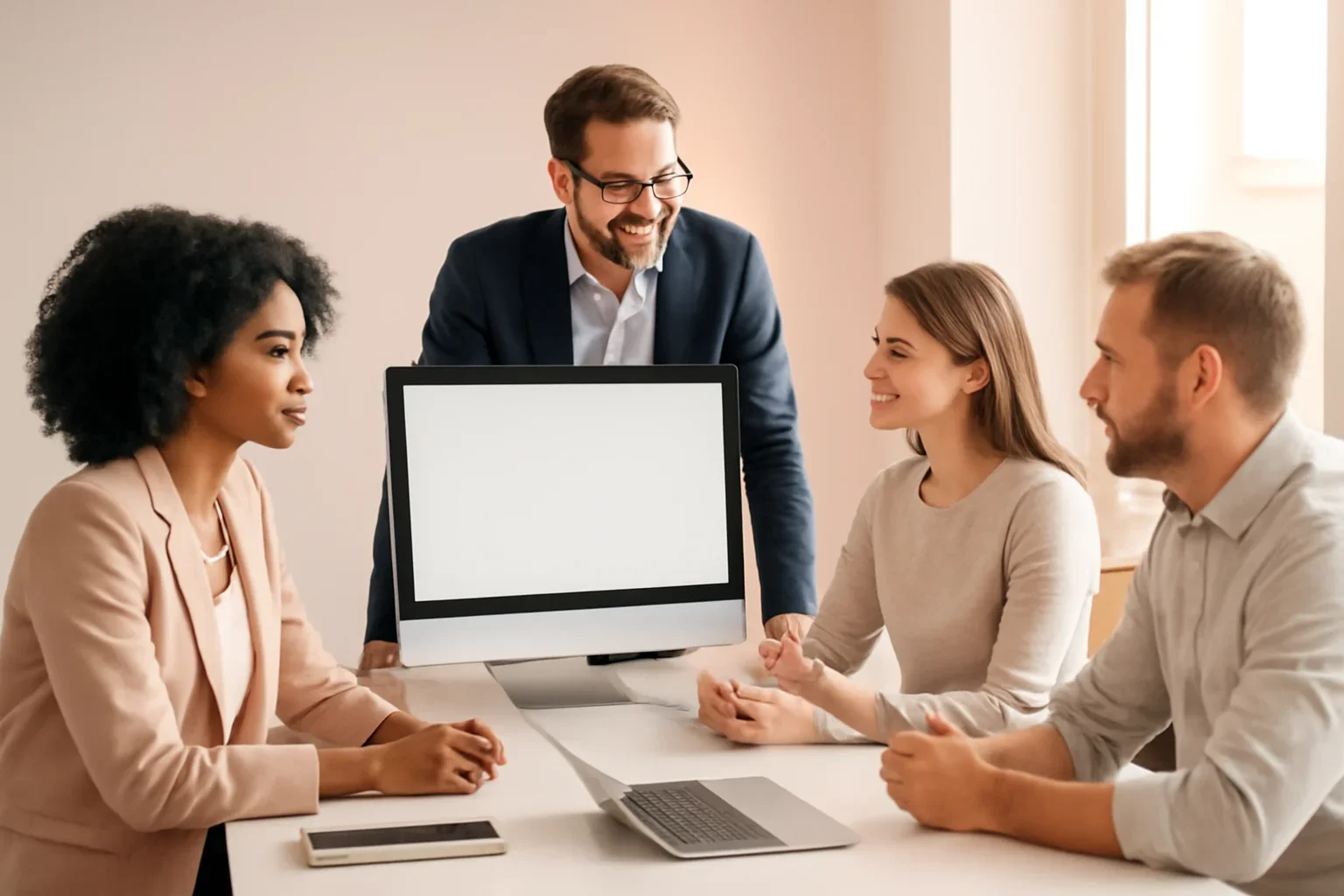 Branding in South Carolina strategy meeting with a modern digital marketing team