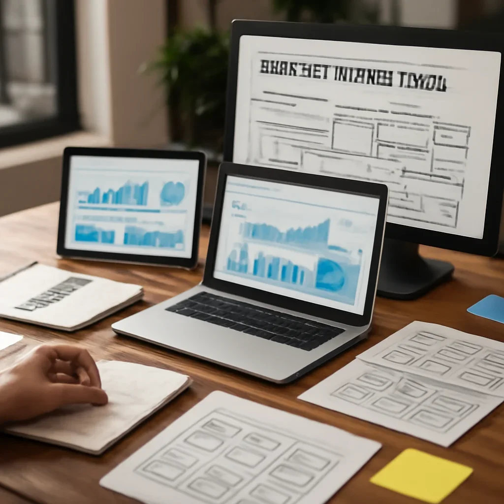 Digital Marketing in South Carolina planning materials and performance review workspace