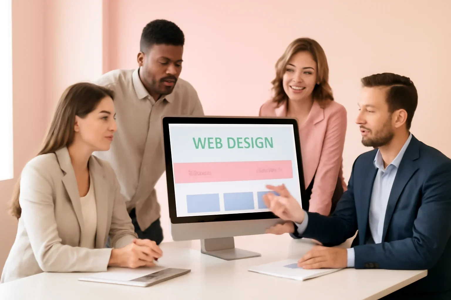 Web Design in South Carolina strategy meeting with a modern digital marketing team