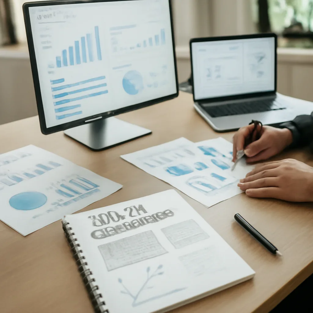 SEO in South Dakota planning materials and performance review workspace