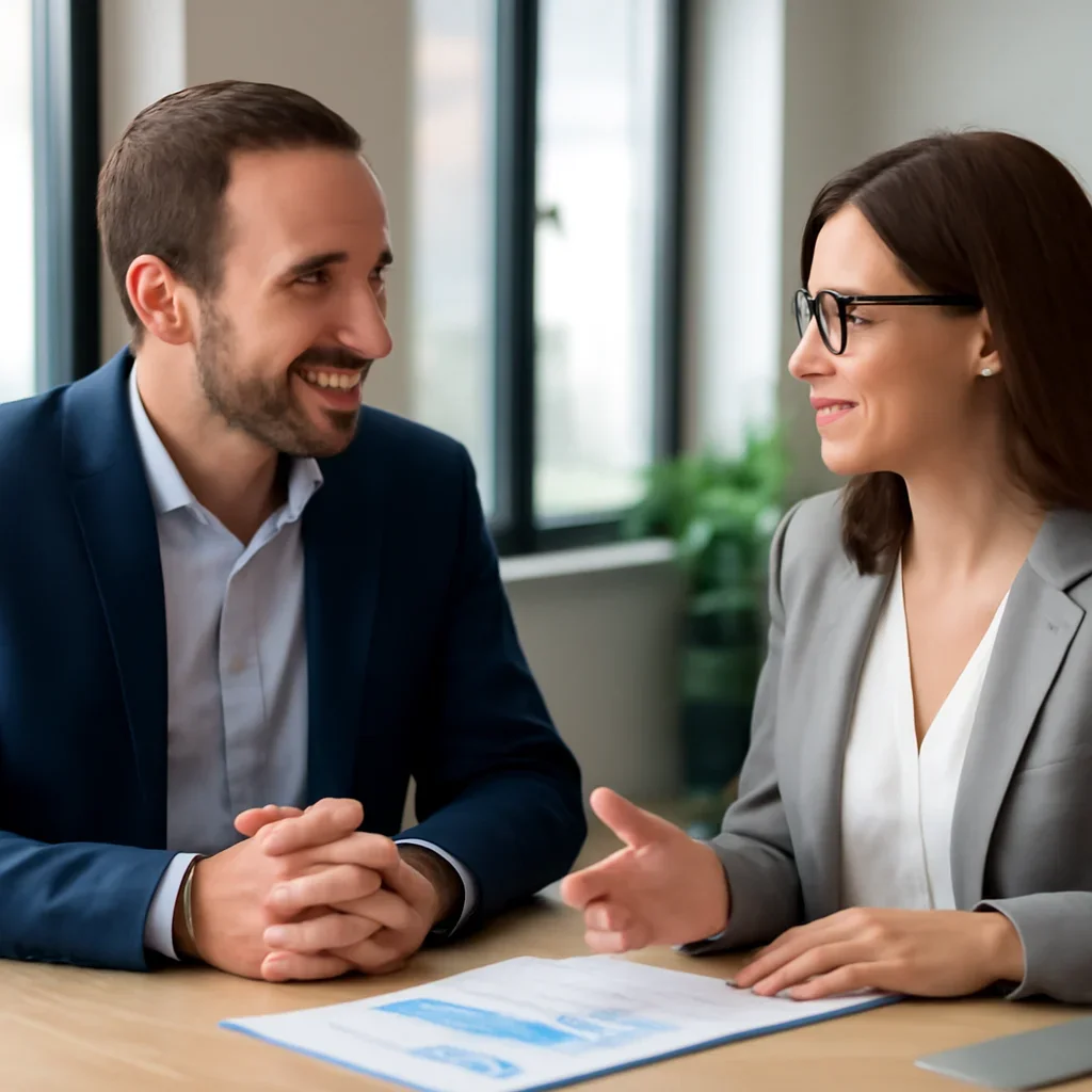 Business owner discussing Web Design in South Dakota growth goals with a consultant