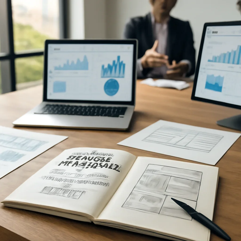 Digital Marketing in Tampa, FL planning materials and performance review workspace