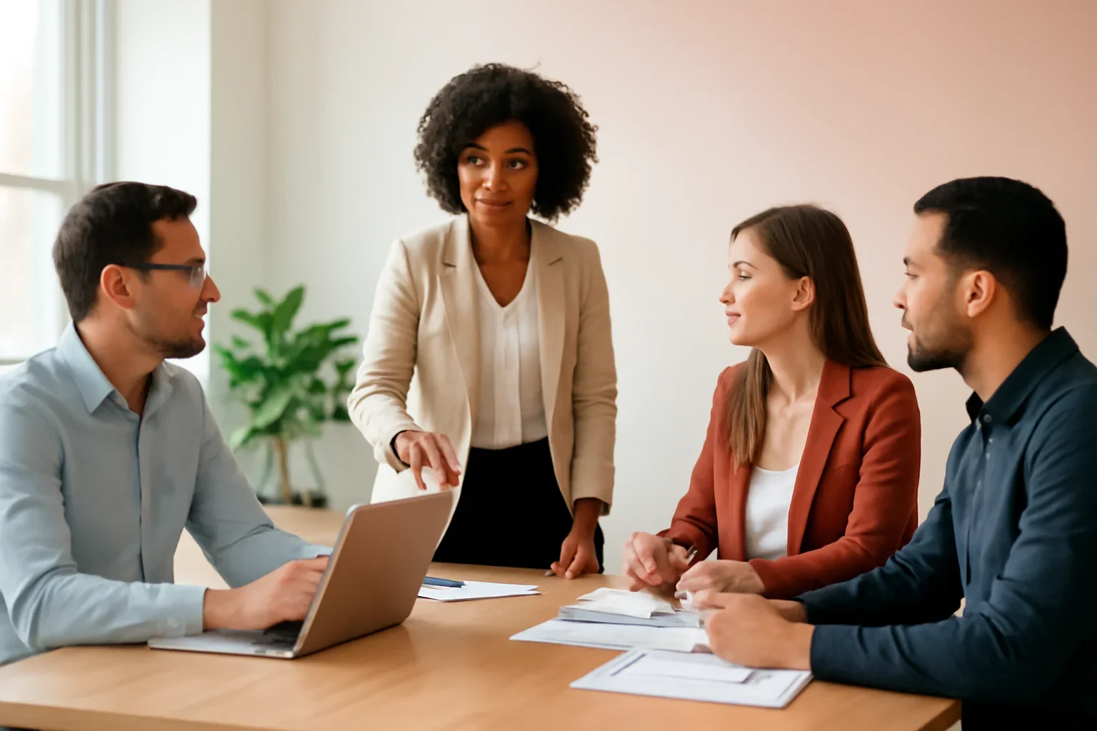 SEO in Texas strategy meeting with a modern digital marketing team