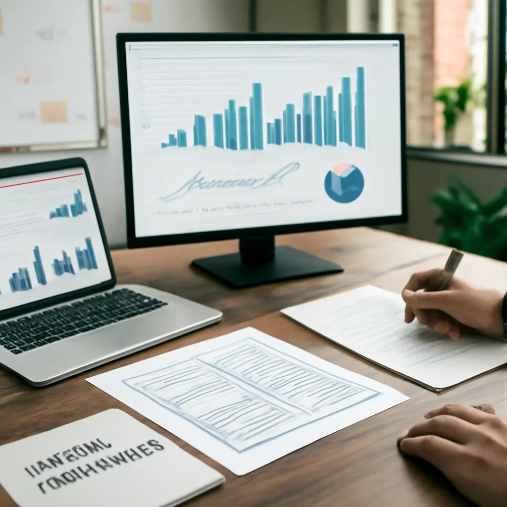 Digital Marketing in Tulsa, OK planning materials and performance review workspace