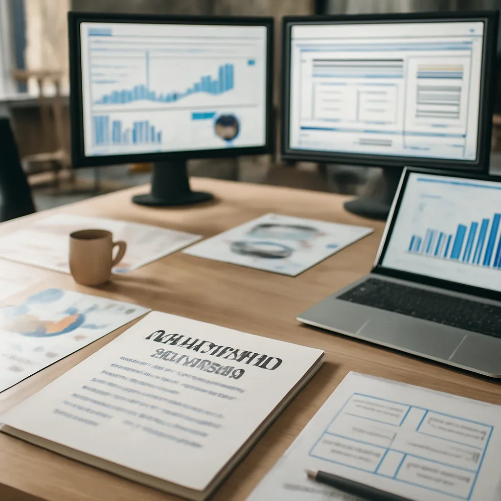 Branding in Utah planning materials and performance review workspace