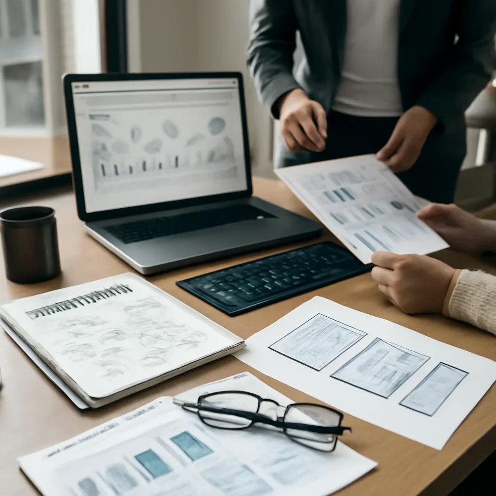 Branding in Virginia planning materials and performance review workspace