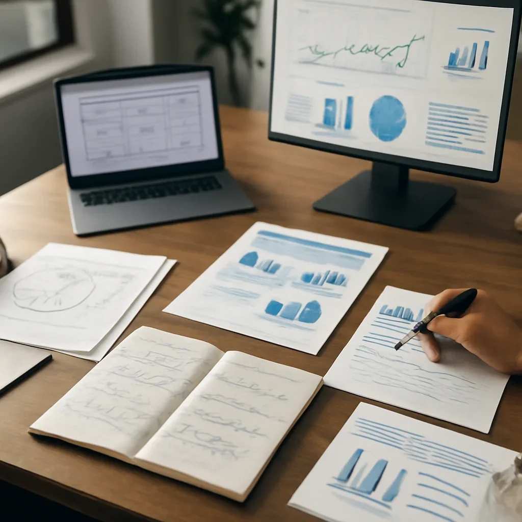 Branding in Washington planning materials and performance review workspace