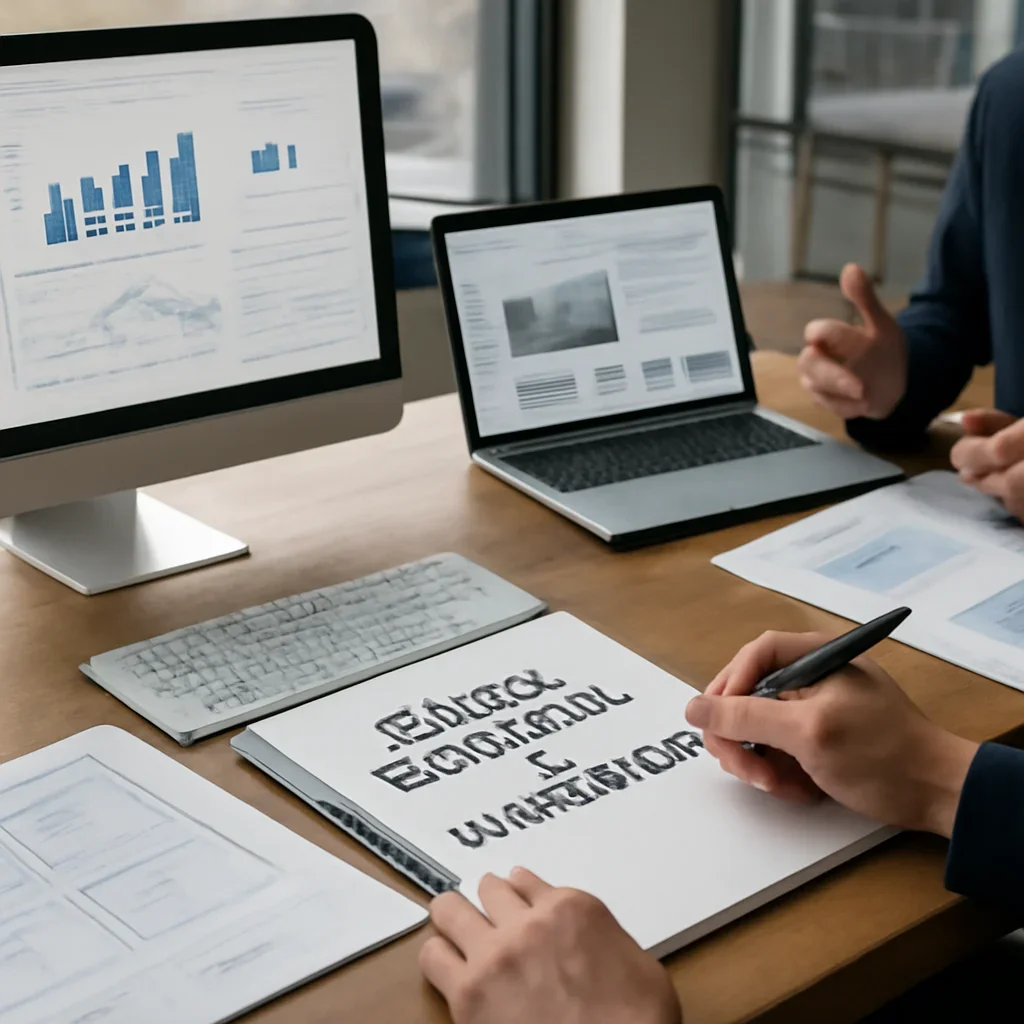Digital Marketing in Washington planning materials and performance review workspace