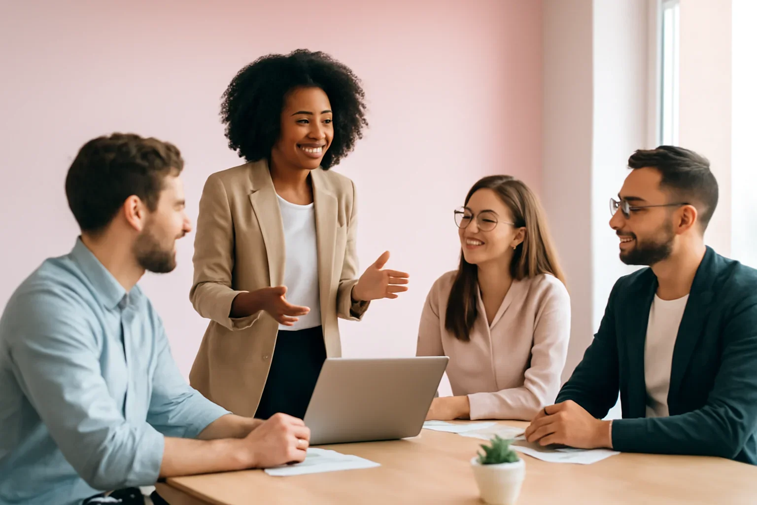 SEO in West Virginia strategy meeting with a modern digital marketing team