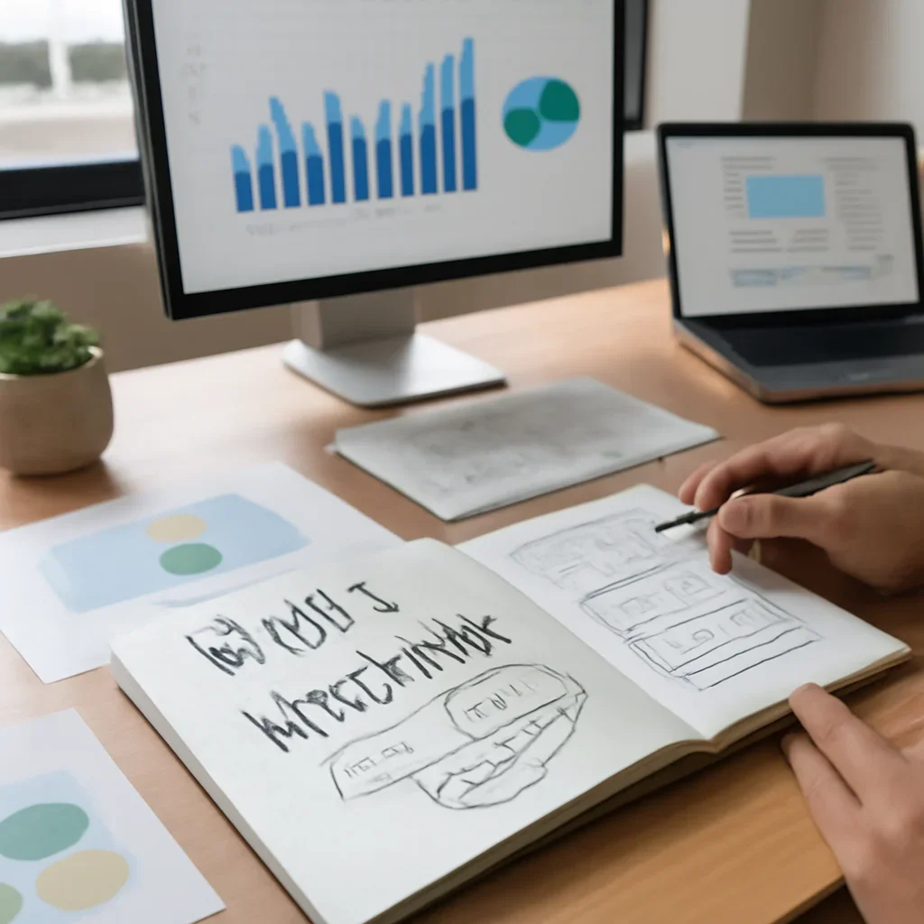 Branding in Wisconsin planning materials and performance review workspace