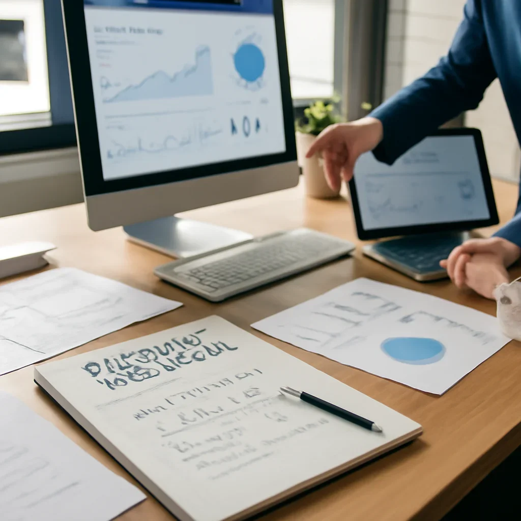 Branding in Wyoming planning materials and performance review workspace