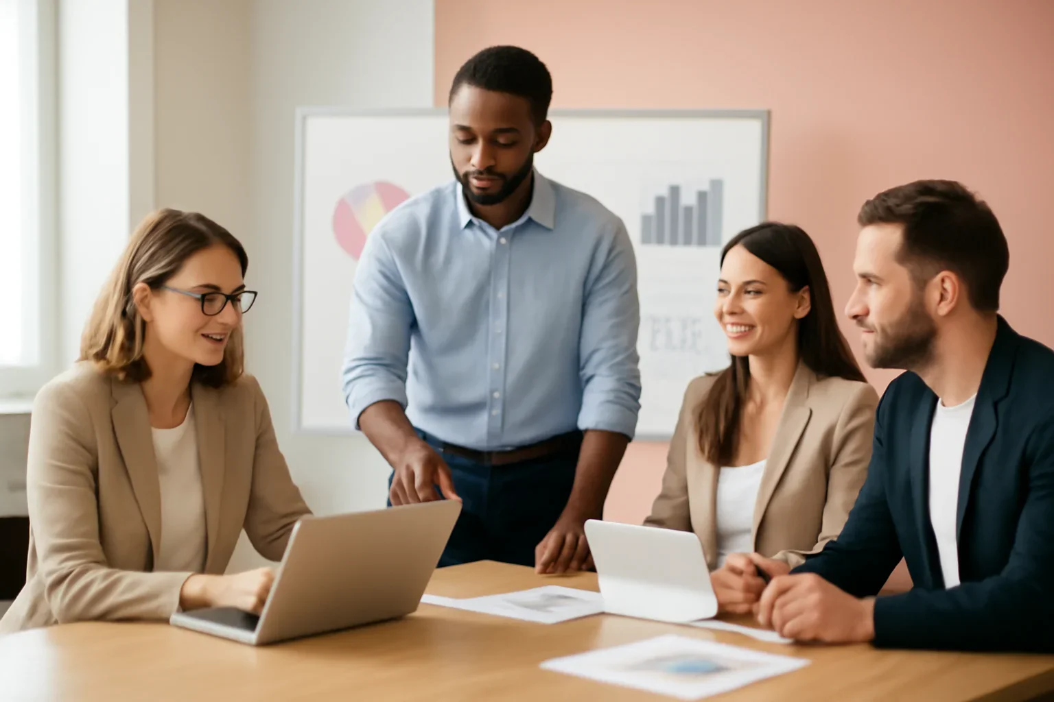 Digital Marketing Services strategy meeting with a modern digital marketing team