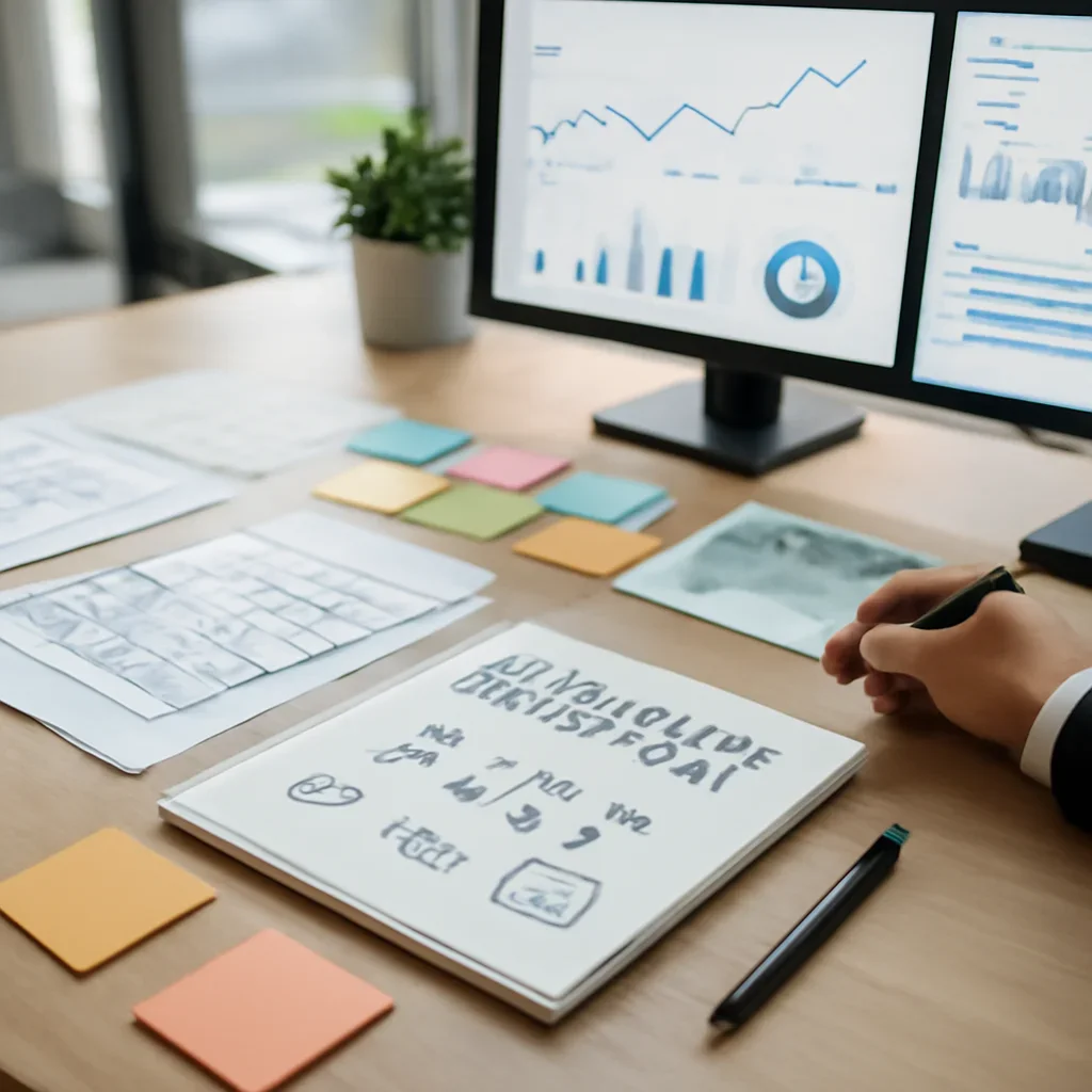 Search Engine Marketing planning materials and performance review workspace
