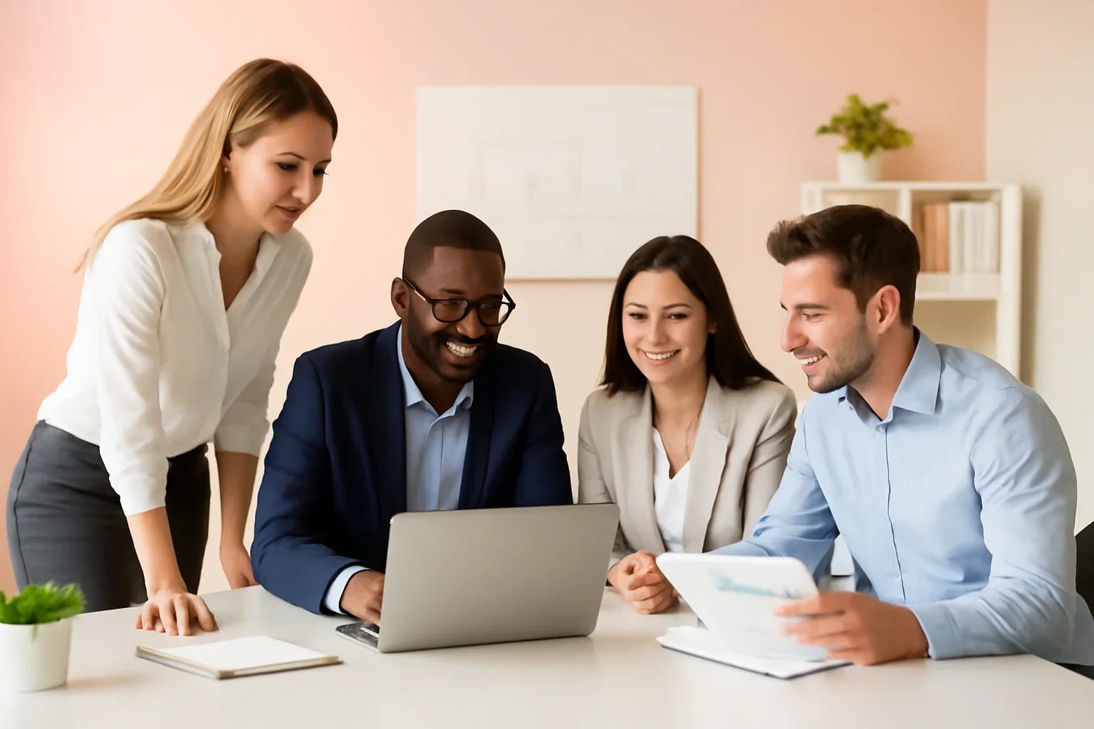 Enterprise SEO strategy meeting with a modern digital marketing team