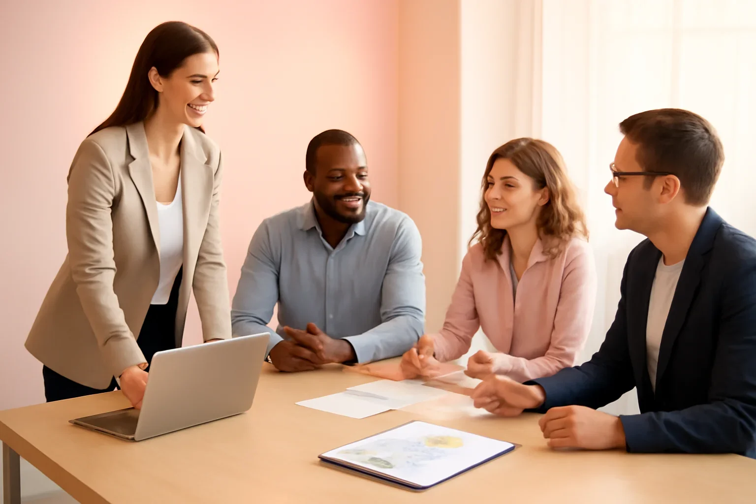 Ecommerce Branding strategy meeting with a modern digital marketing team